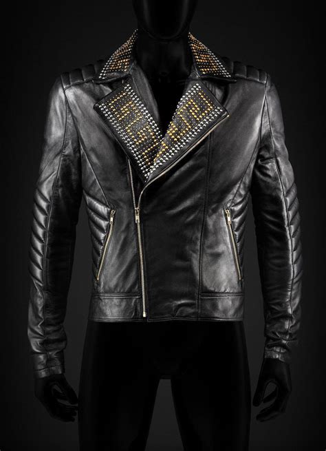 versace jacke h&|versace biker jacket.